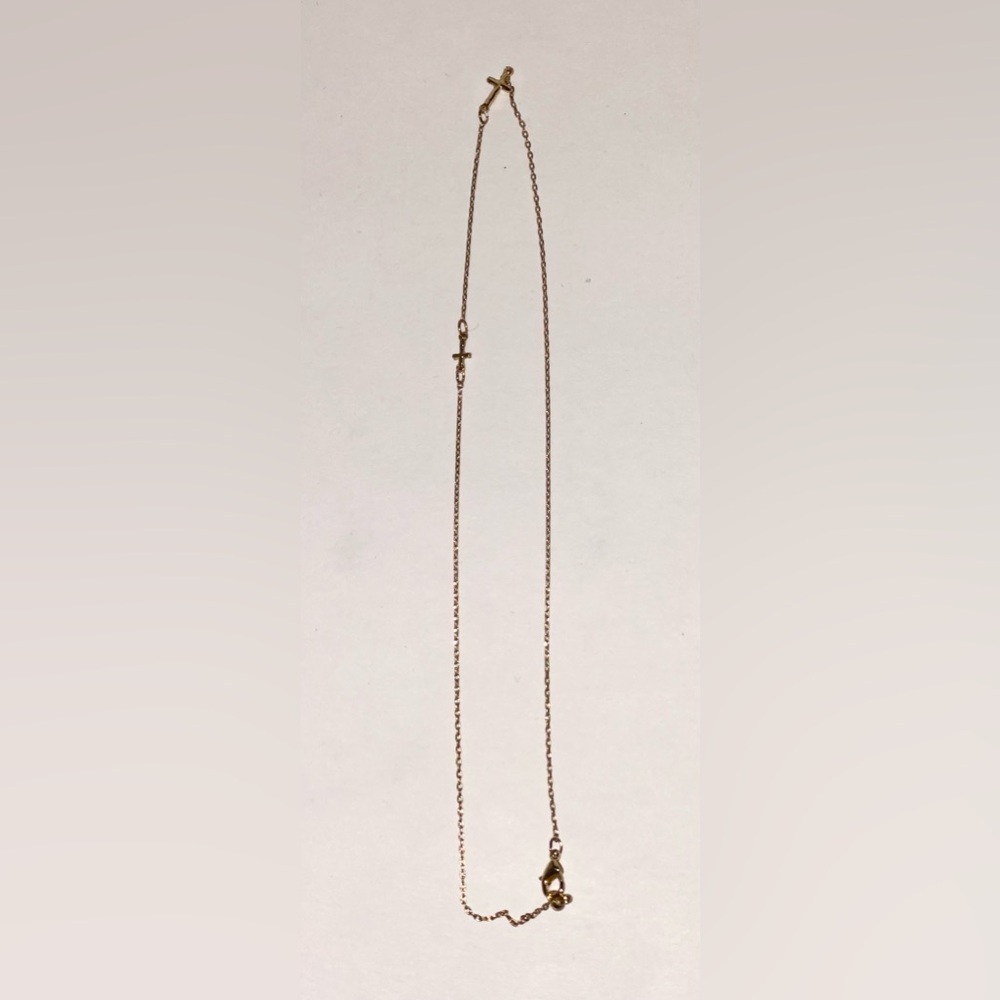 ASOS Gold-Toned Anklet Cross Symbol